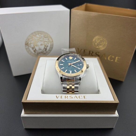 Versace Men's Hellenyium Watch Green Dial NWT - Picture 3 of 10